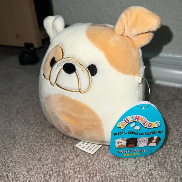 New 5” Brock the Bulldog Squishmallows - Picture 3 of 6